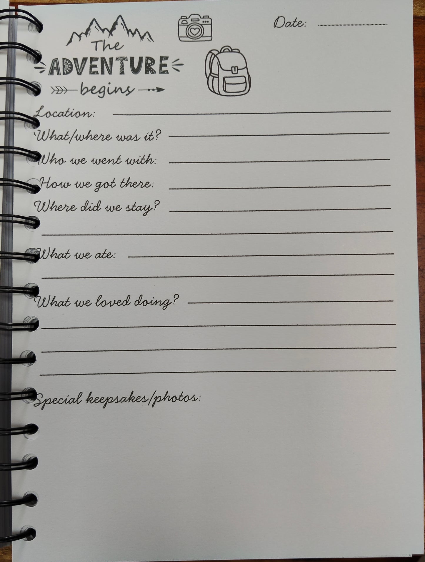 Childhood 'Through the Years' Journal.